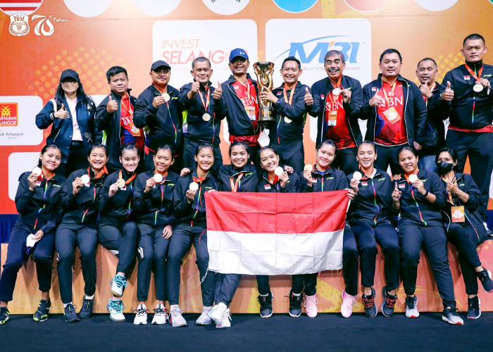 Tim Bulutangkis Putri Indonesia Juara Badminton Asia Championship 2022