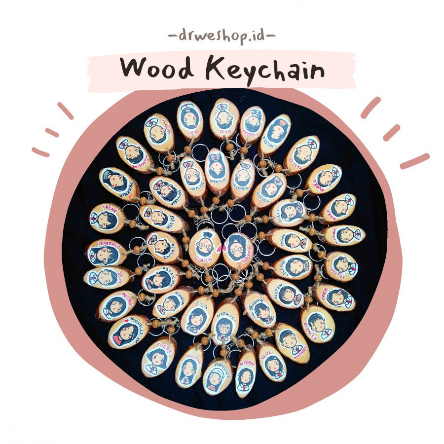 Wood Keychain Custom