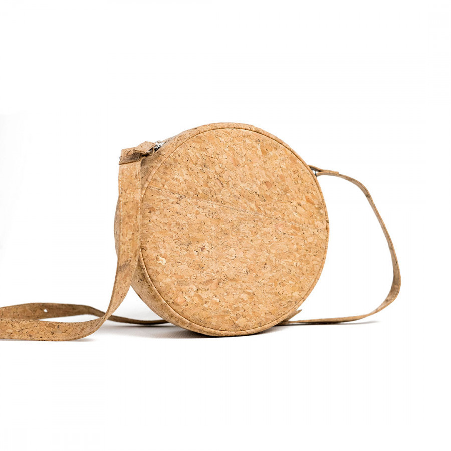 Larasati / Circle cork sling bag / LightenUp