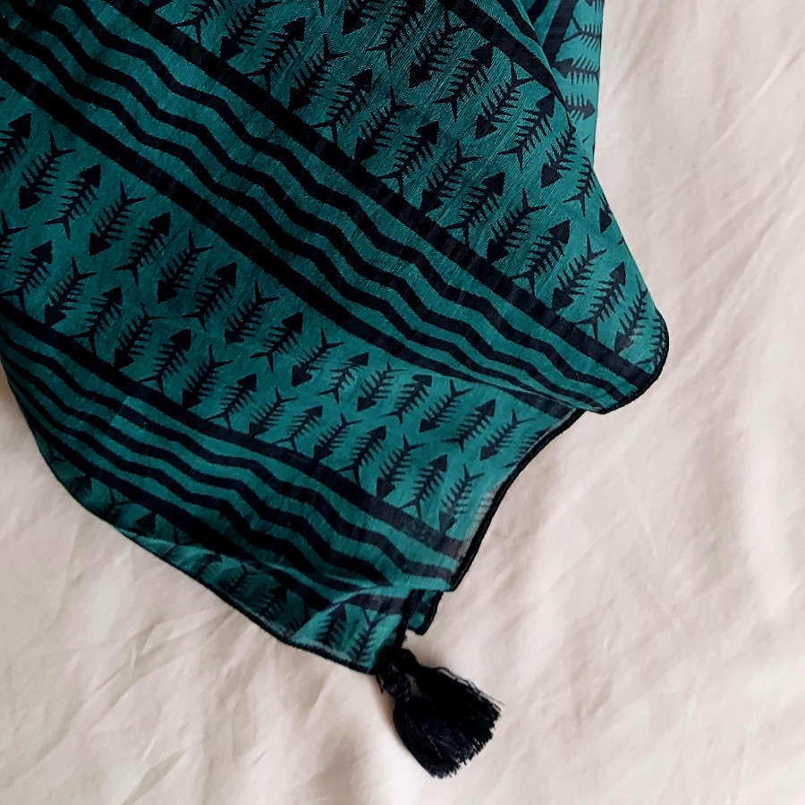 Scarf Kuta Street - Green