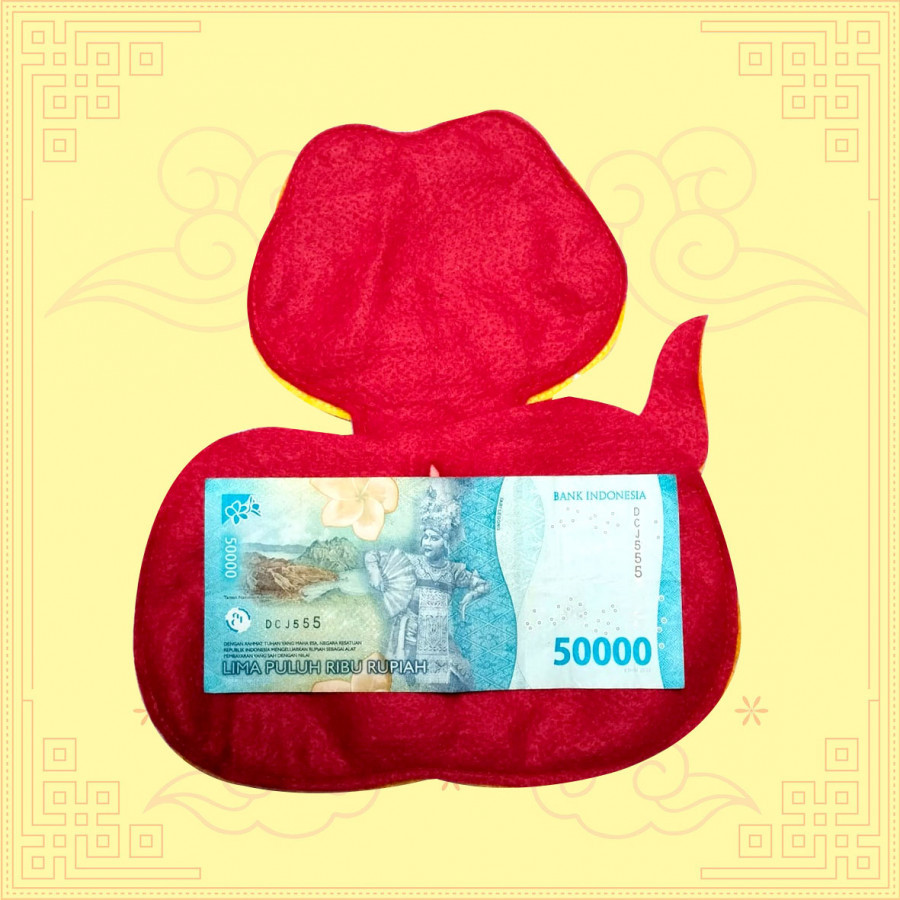 Angpao Tahun Ular 2025 (Terbuat dari Flanel)