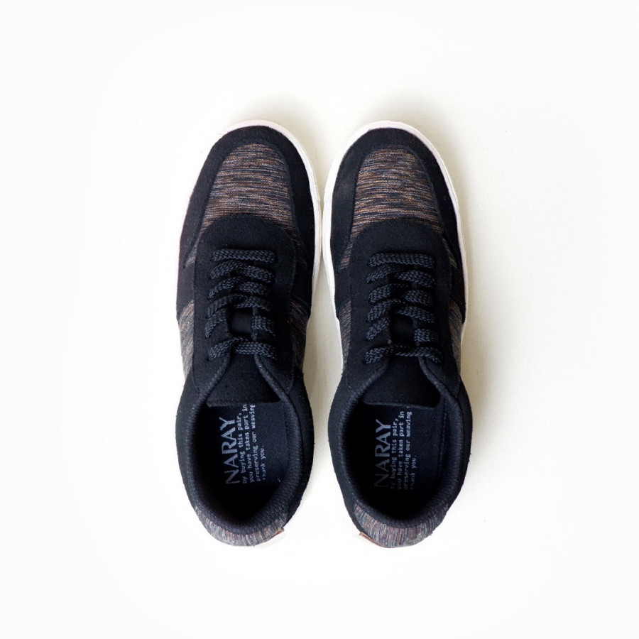 Sepatu Sneakers Etnik AGLIS F Black