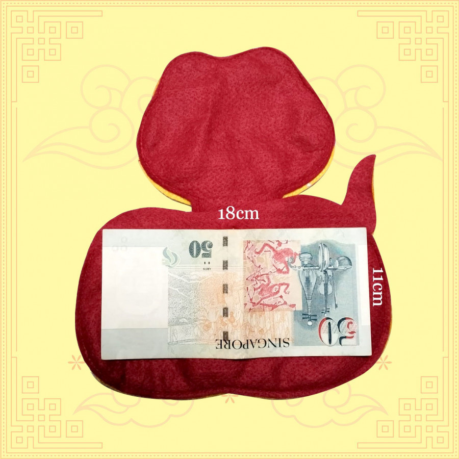 Angpao Tahun Ular 2025 (Terbuat dari Flanel)