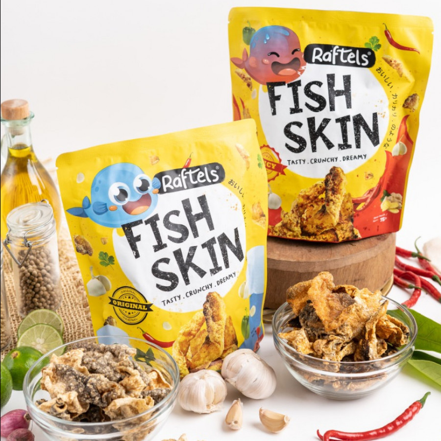 RAFTELS FISH SKIN SPICY - Snack Keripik Kulit Ikan