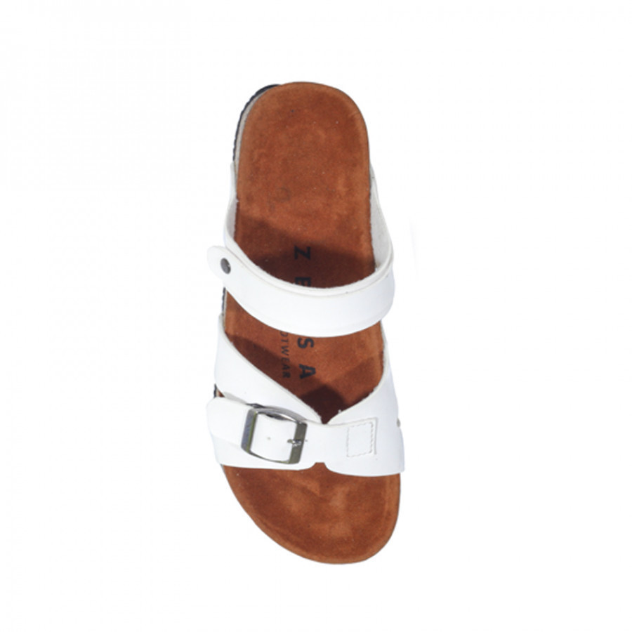 Zensa Footwear Kanna White Sandal Slipper Wanita Original