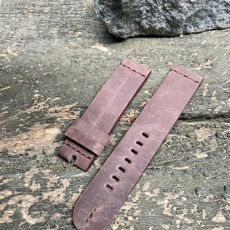 Strap tali jam tangan kulit asli sapi crazy horse warna coklat GARANSI 1 TAHUN