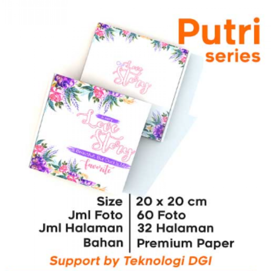 photobook custom PUTRI series 20x20cm (hardcover)