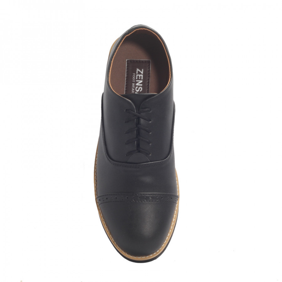 Flurry Black | Zensa Footwear Sepatu Formal Pria Pantofel Shoes