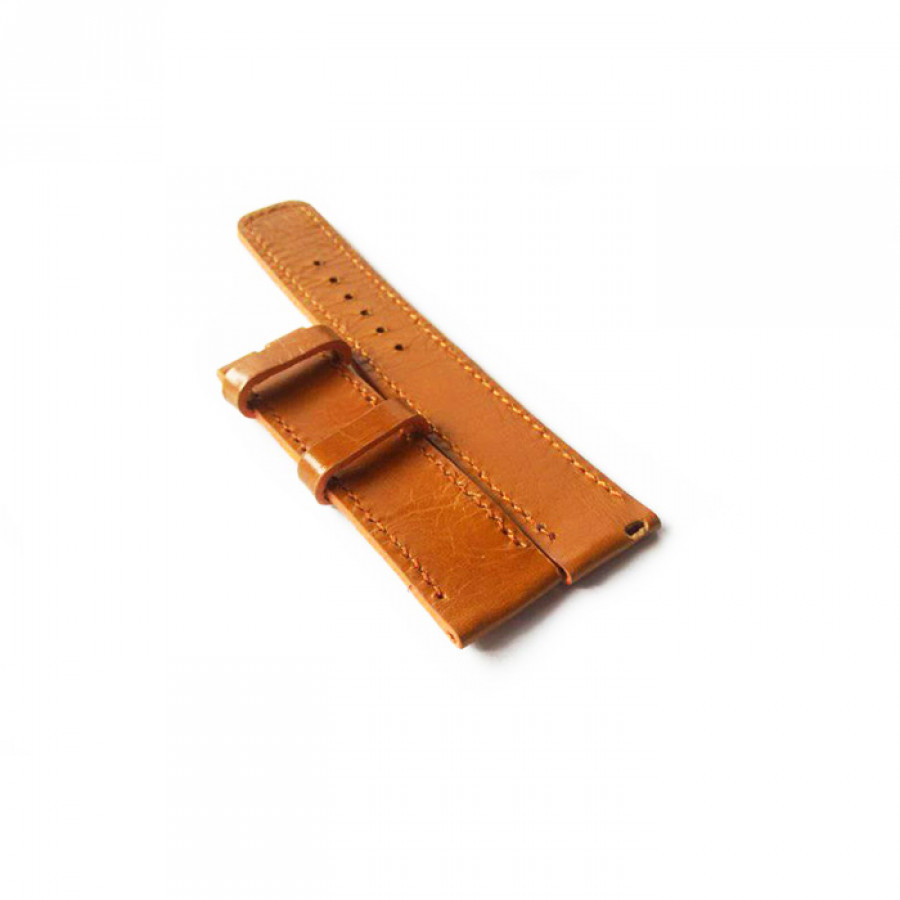 Tali jam tangan kulit asli model quick release size 20 mm warna tan - GARANSI 1 TAHUN