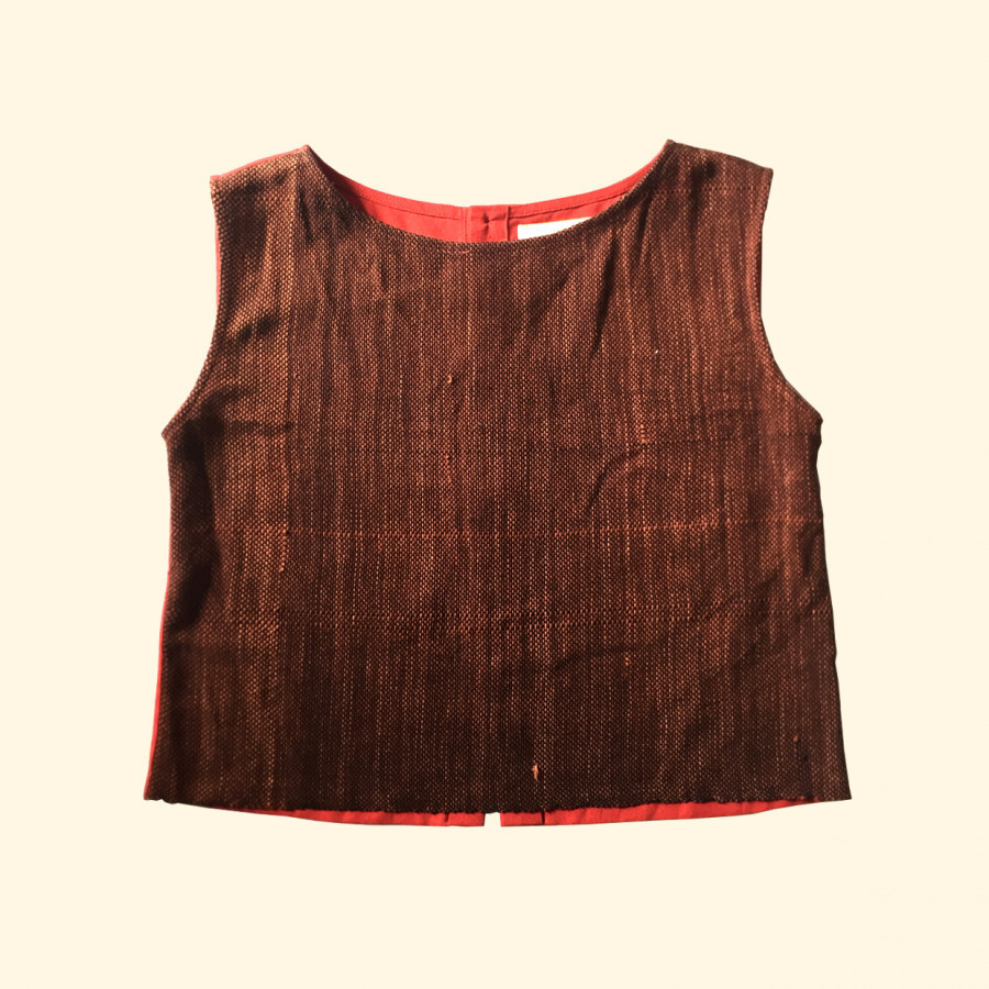 Colour Block Top in Red