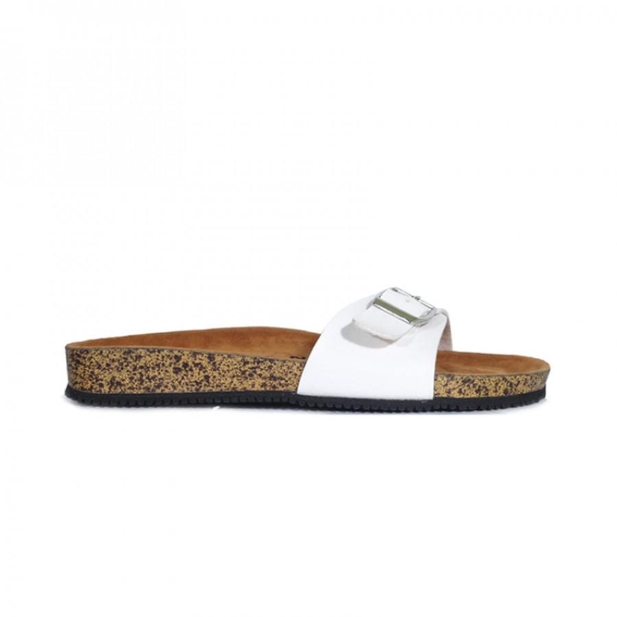 Zensa Footwear Hestia White Sandal Slipper Wanita Original
