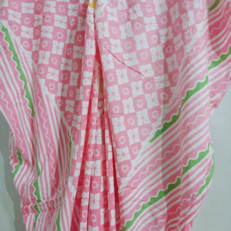 Kaftan Rayon Batik Pink