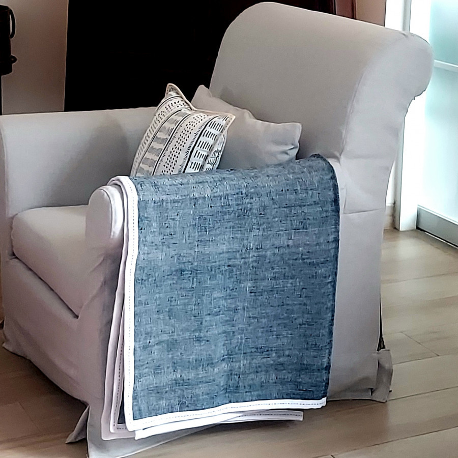 Throw Hand Woven -  Blue Jeans