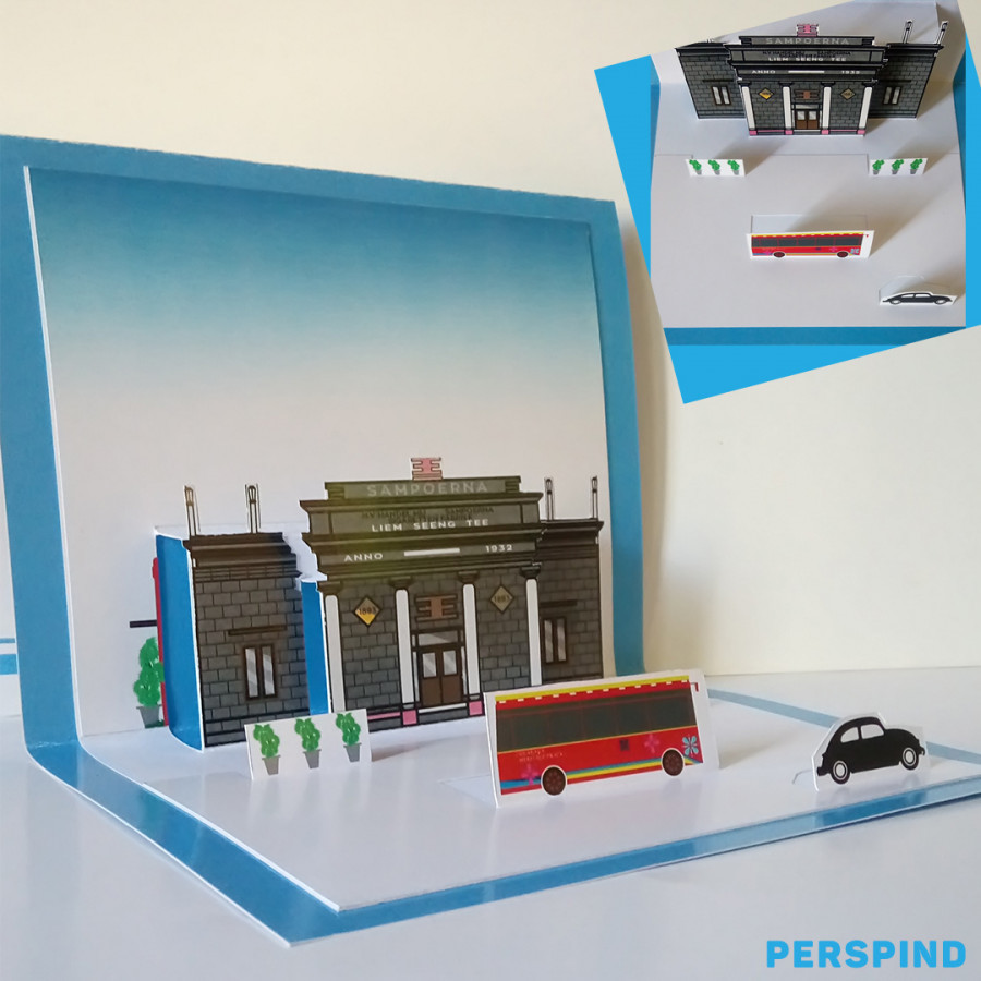 Pop Up 3D Postcard House of Sampoerna Surabaya
