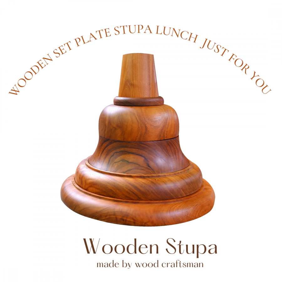 Wooden Set Stupa