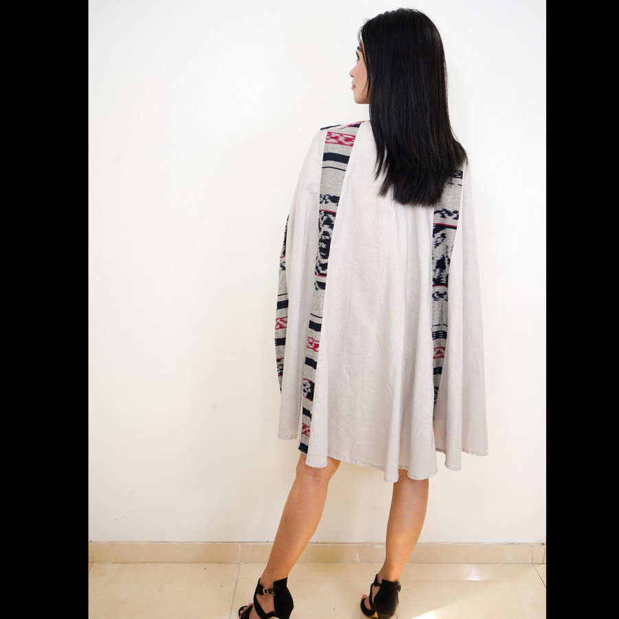 GESYAL Mini Dress Tunik Dress Kantor Dress Kerja Batik Tenun Kimono