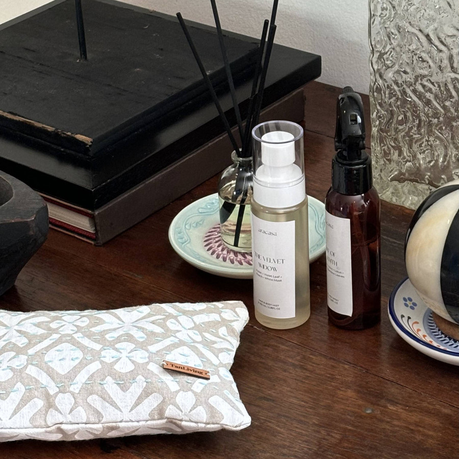 Pouch Sashiko Flakes - White
