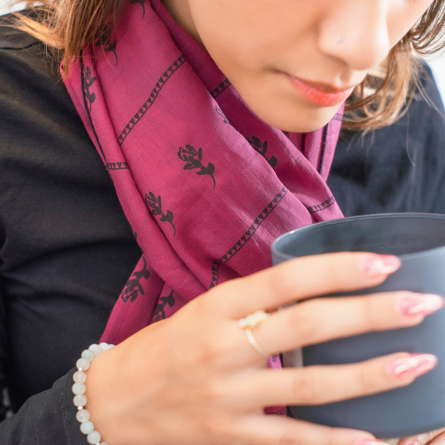 Scarf Sedap Malem - Red Wine