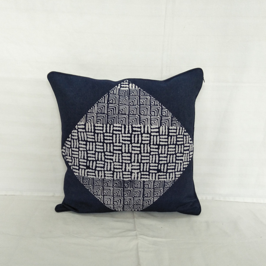 CC3 - Batik Mix Denim Cushion Cover