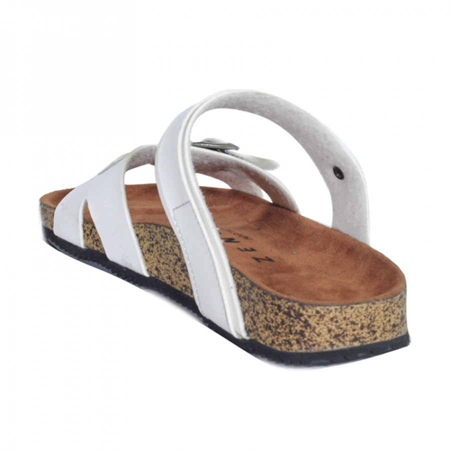 Zensa Footwear Kanna White Sandal Slipper Wanita Original