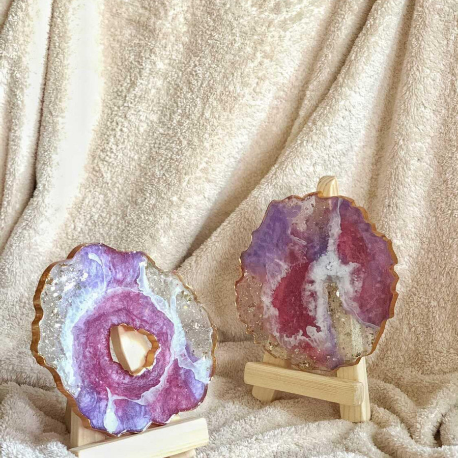 Pink and Purple Marble