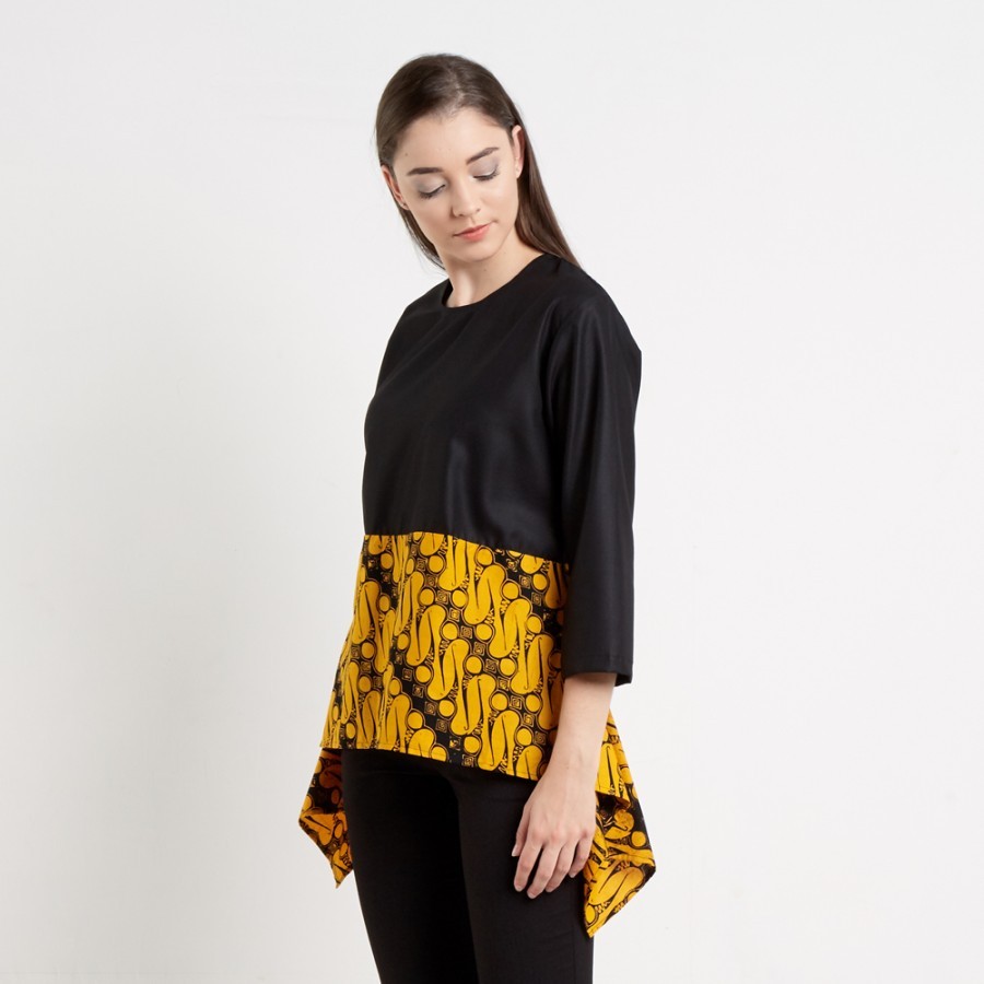Batik Dirga Amunet Atasan Wanita / Blouse Batik - Yellow