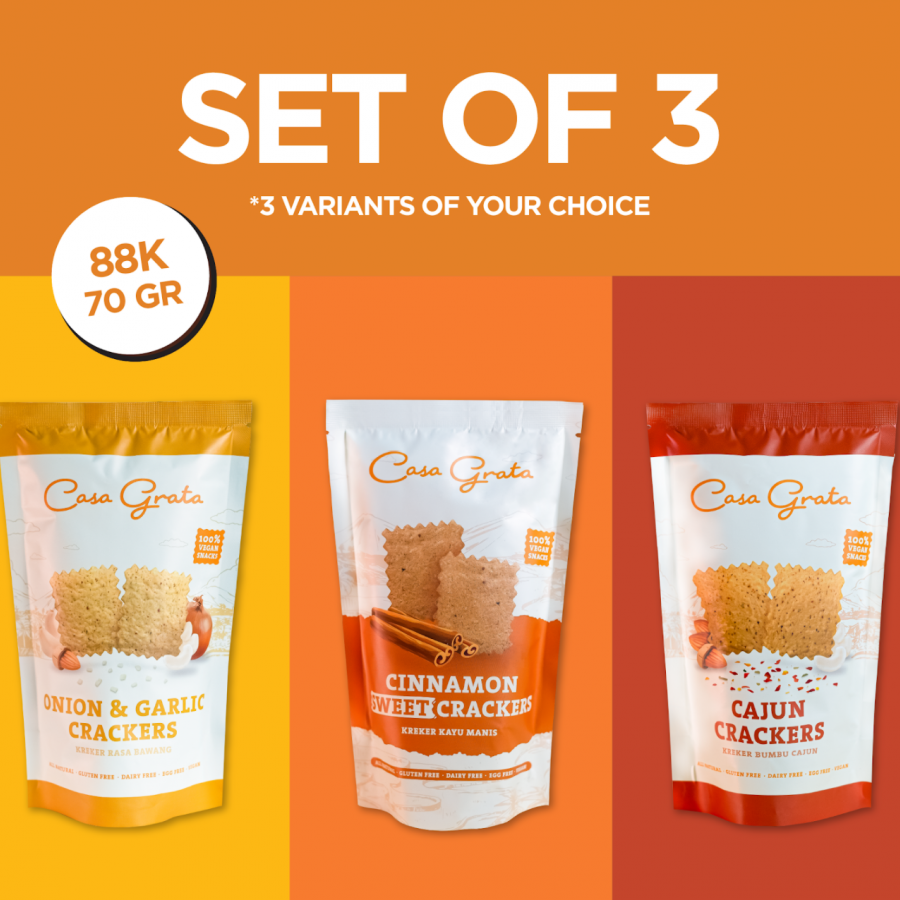 Set of 3 Casa Grata Crackers