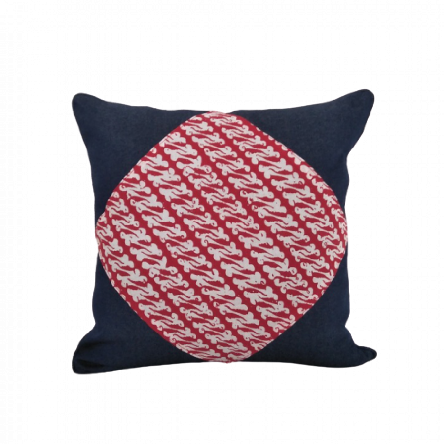 CC3 - Batik Mix Denim Cushion Cover