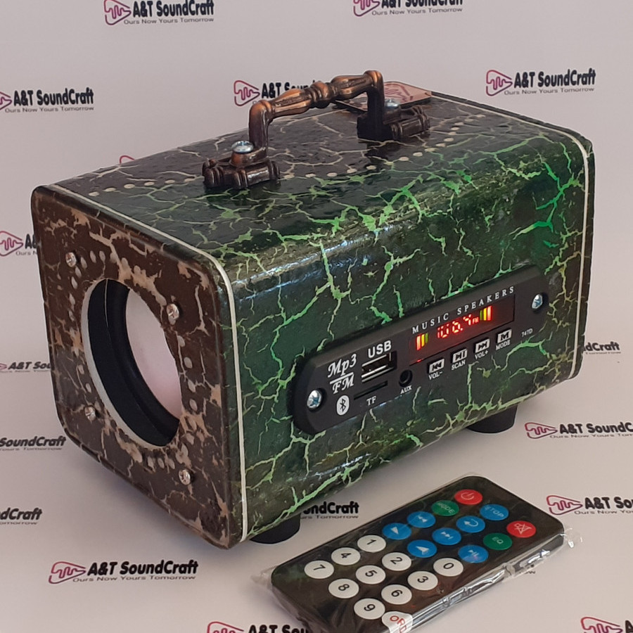 Handmade Portable FM Radio & Bluetooth Speaker