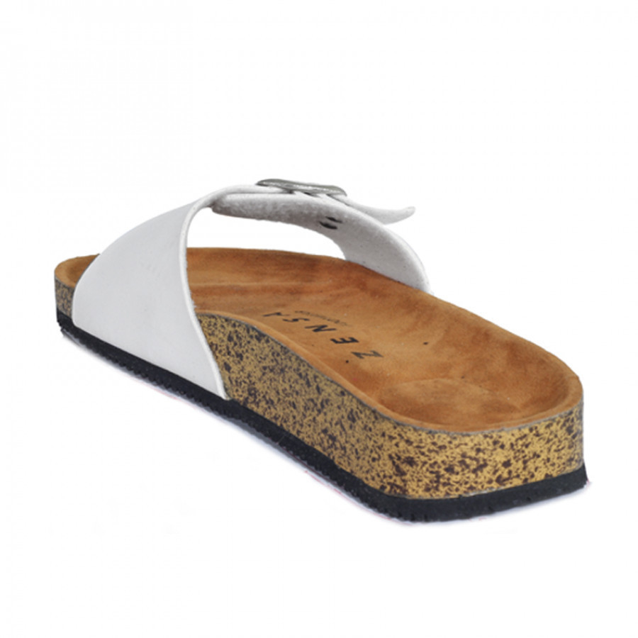 Zensa Footwear Hestia White Sandal Slipper Wanita Original