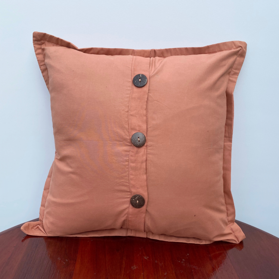 Natural Dye Jumputan Cushion Cover - Krisan