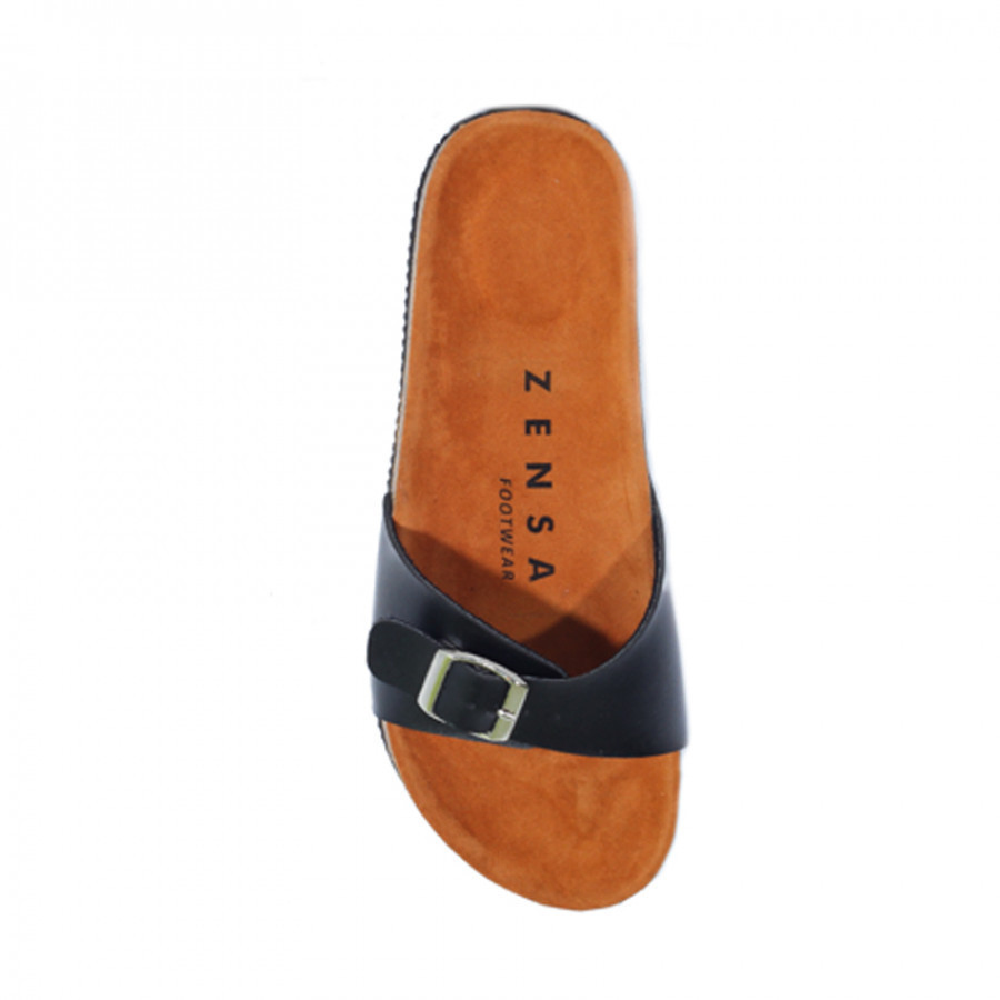 Zensa Footwear Hestia Black Sandal Slipper Wanita Original