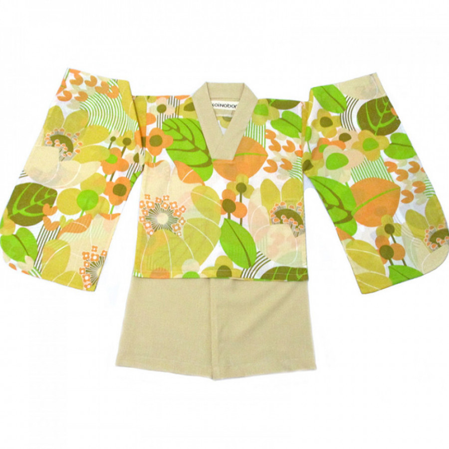 Koinobori Summer Blossoms Instant kimono Setelan Anak Wanita