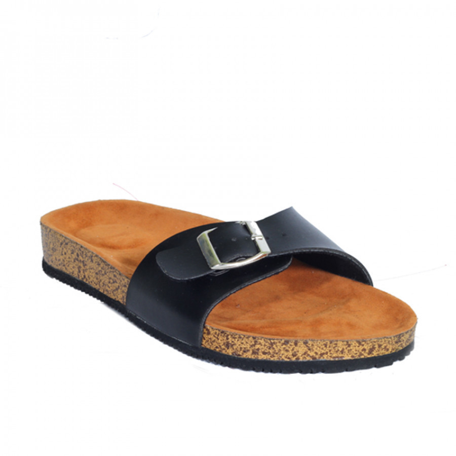 Zensa Footwear Hestia Black Sandal Slipper Wanita Original