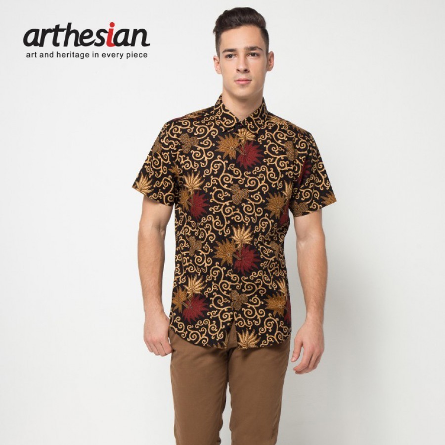 [Arthesian] Kemeja Batik Pria - Bush Batik Printing