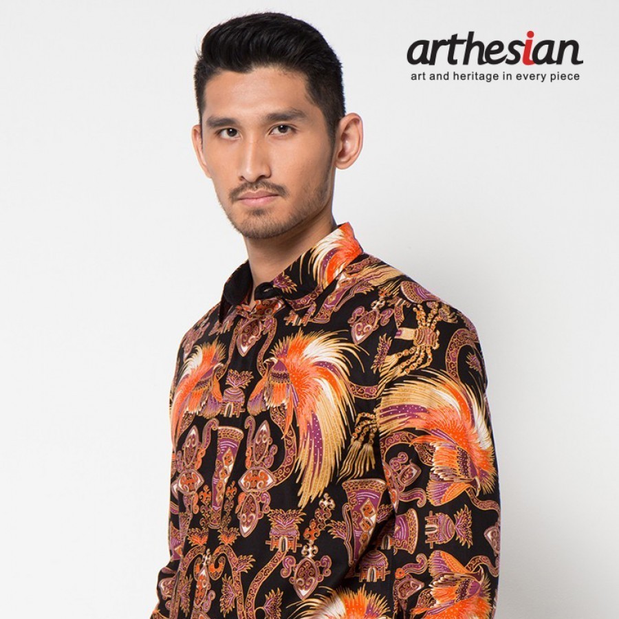 [Arthesian] Kemeja Batik Pria - Cendrawasih Batik Printing