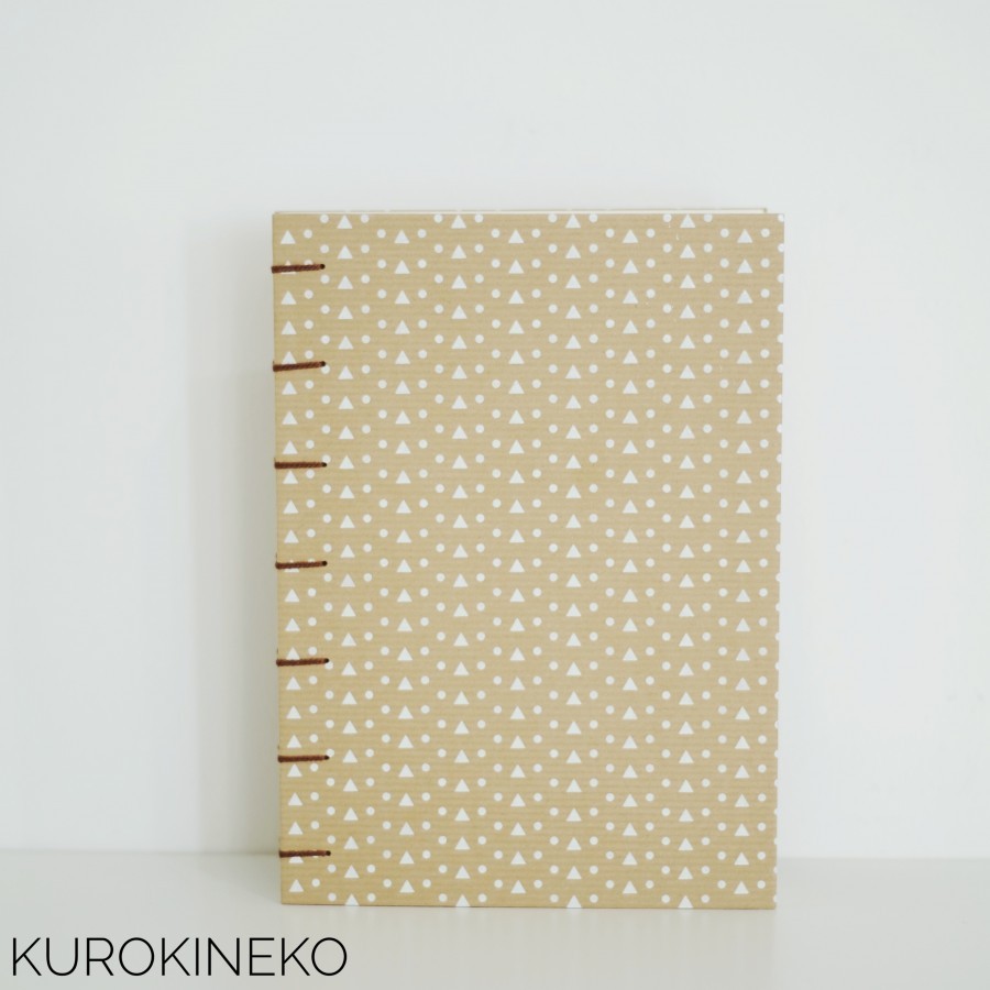Handmade Notebook A5 - BROWN (Coptic Stitch Binding)