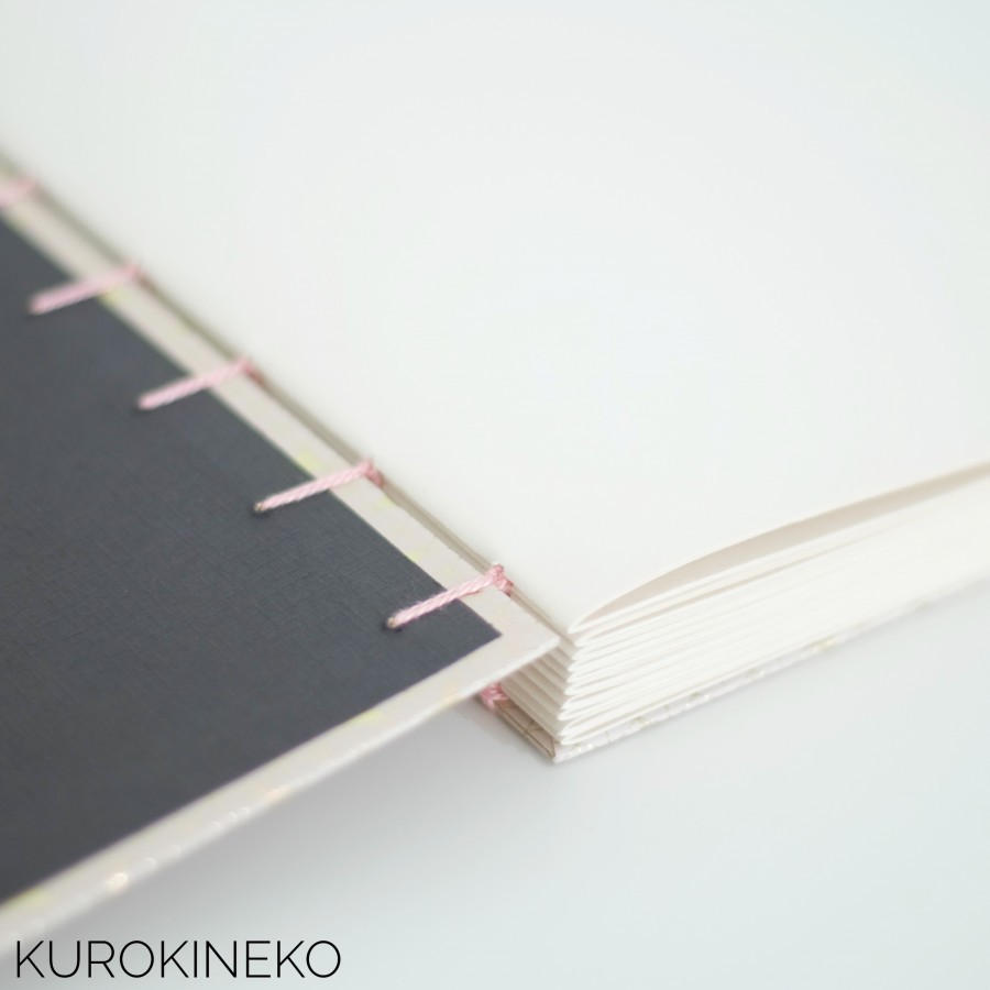Handmade Notebook A5 - PINK (Coptic Stitch Binding)