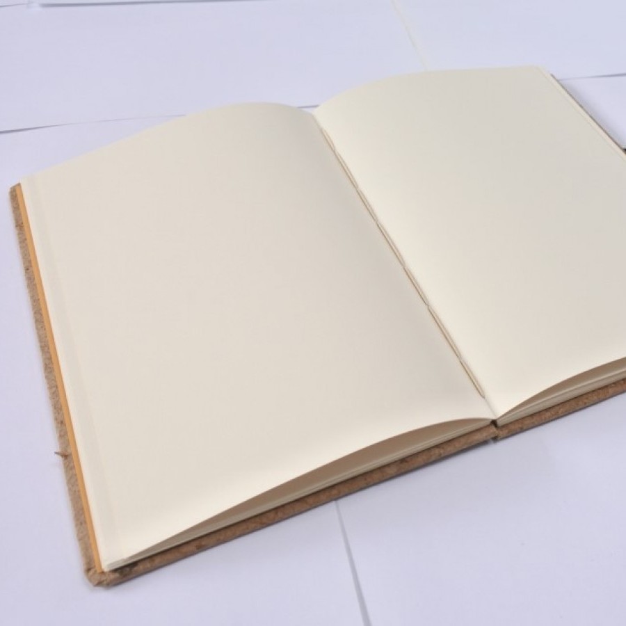 Handmade Journal Sketchbook recycle paper motif kayu