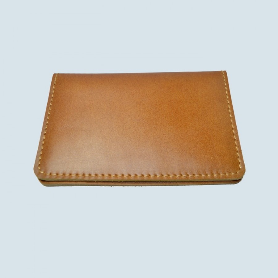 Dompet Passport simpel kulit sapi asli warna tan (Passport Cover)