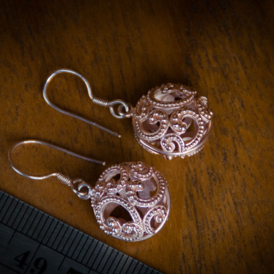 Anting Ombak Segara Rose Gold Mini Dangle Earrings / E.776