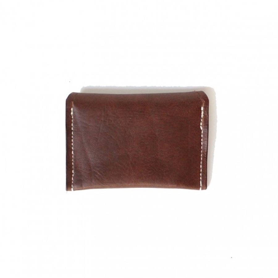 Holarocka "Ark 03" Dark Brown Pull Up Compact Leather Wallet