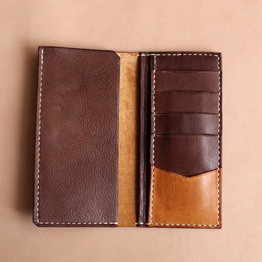 Holarocka "Gaia 01" Pull Up Combination Long Leather Wallet