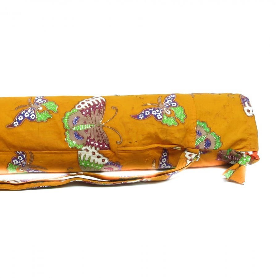 Orange Yogamatras Bag Batik
