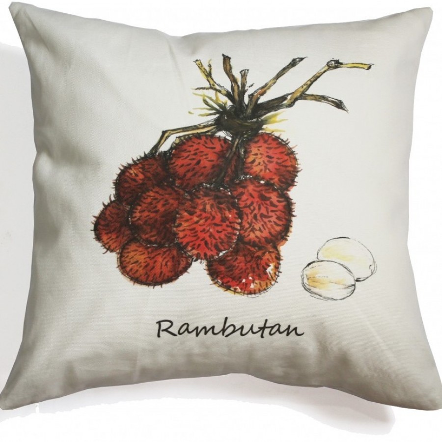 Cotton Canvas Cushion Cover Rambutan