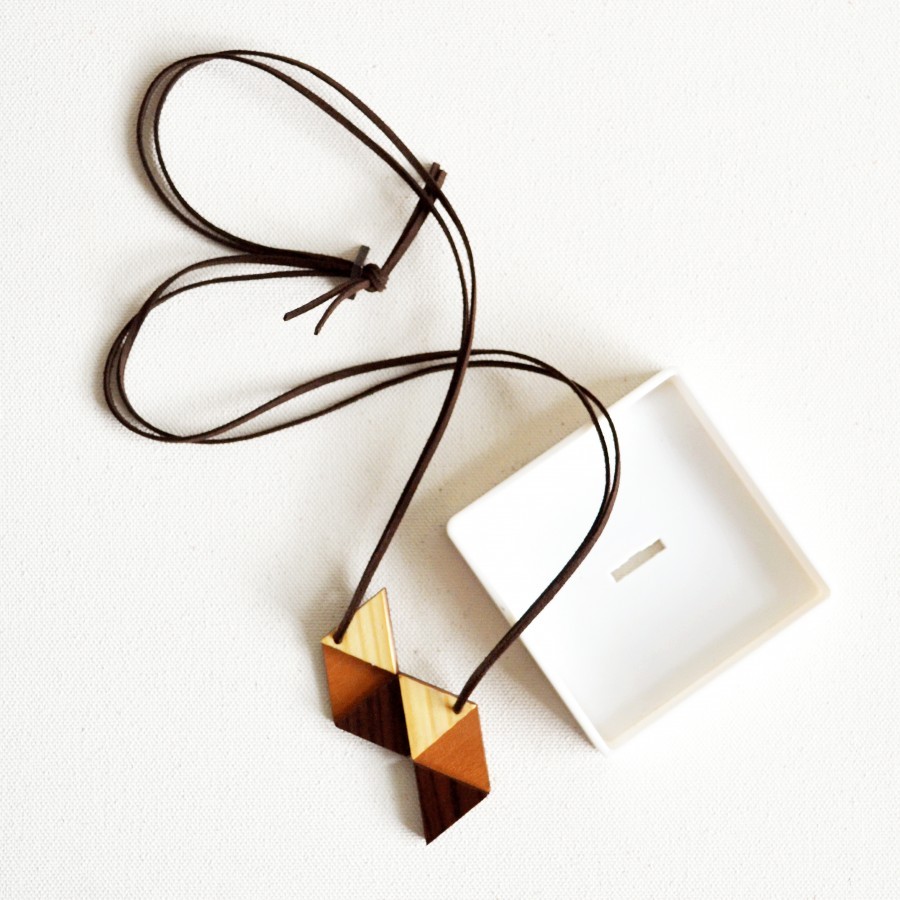 Triangles Wooden Necklace (II)