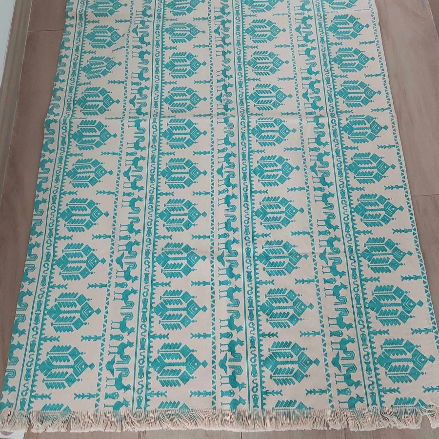 Rug Lantai Canvas Rumbai
