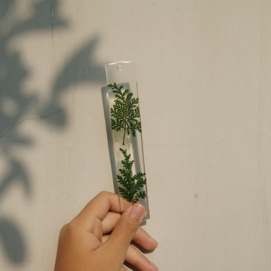 real flower bookmark
