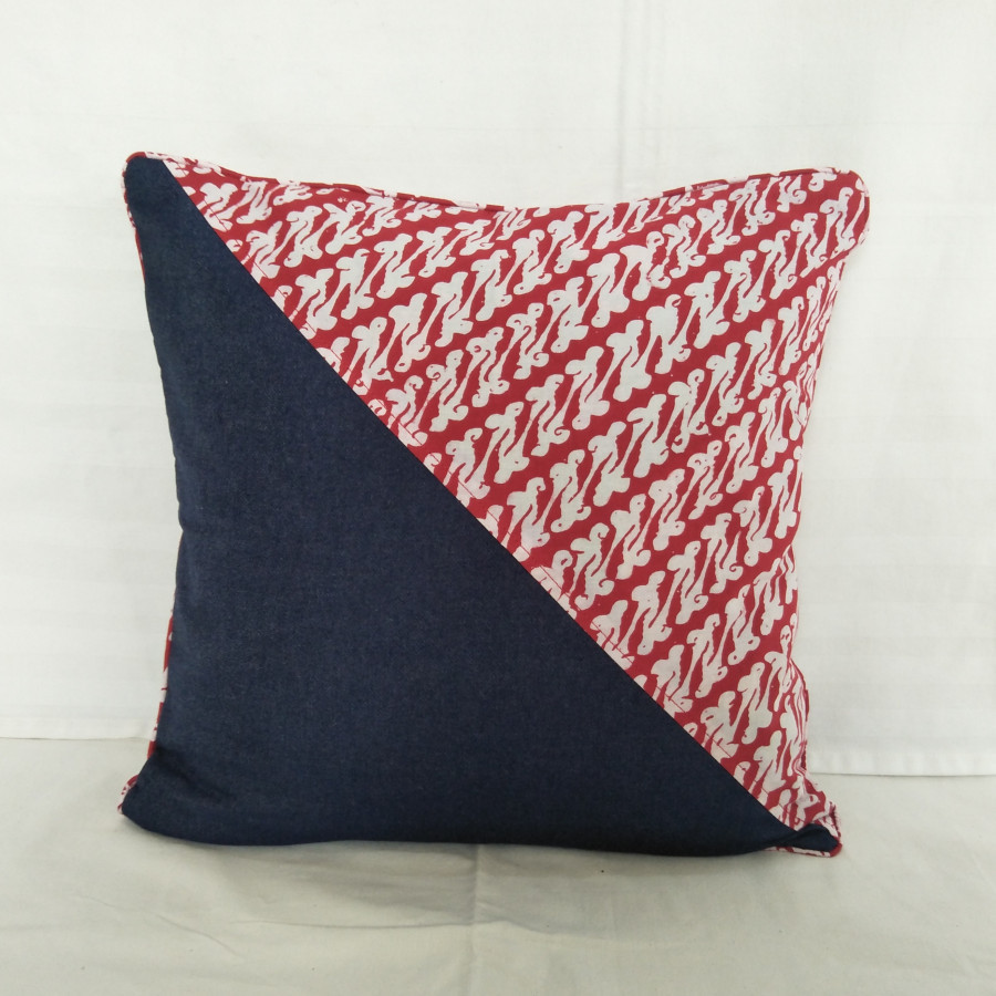 CC1 - Batik Mix Denim Cushion Cover