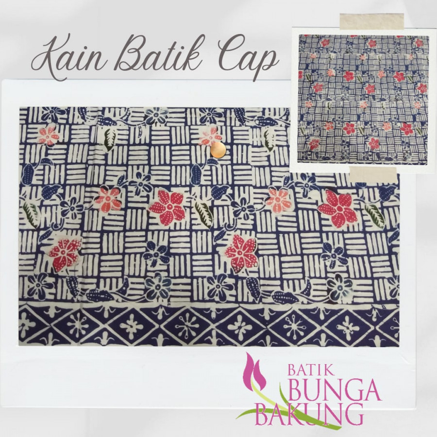 Kain Batik Cap Bunga Bakung 112